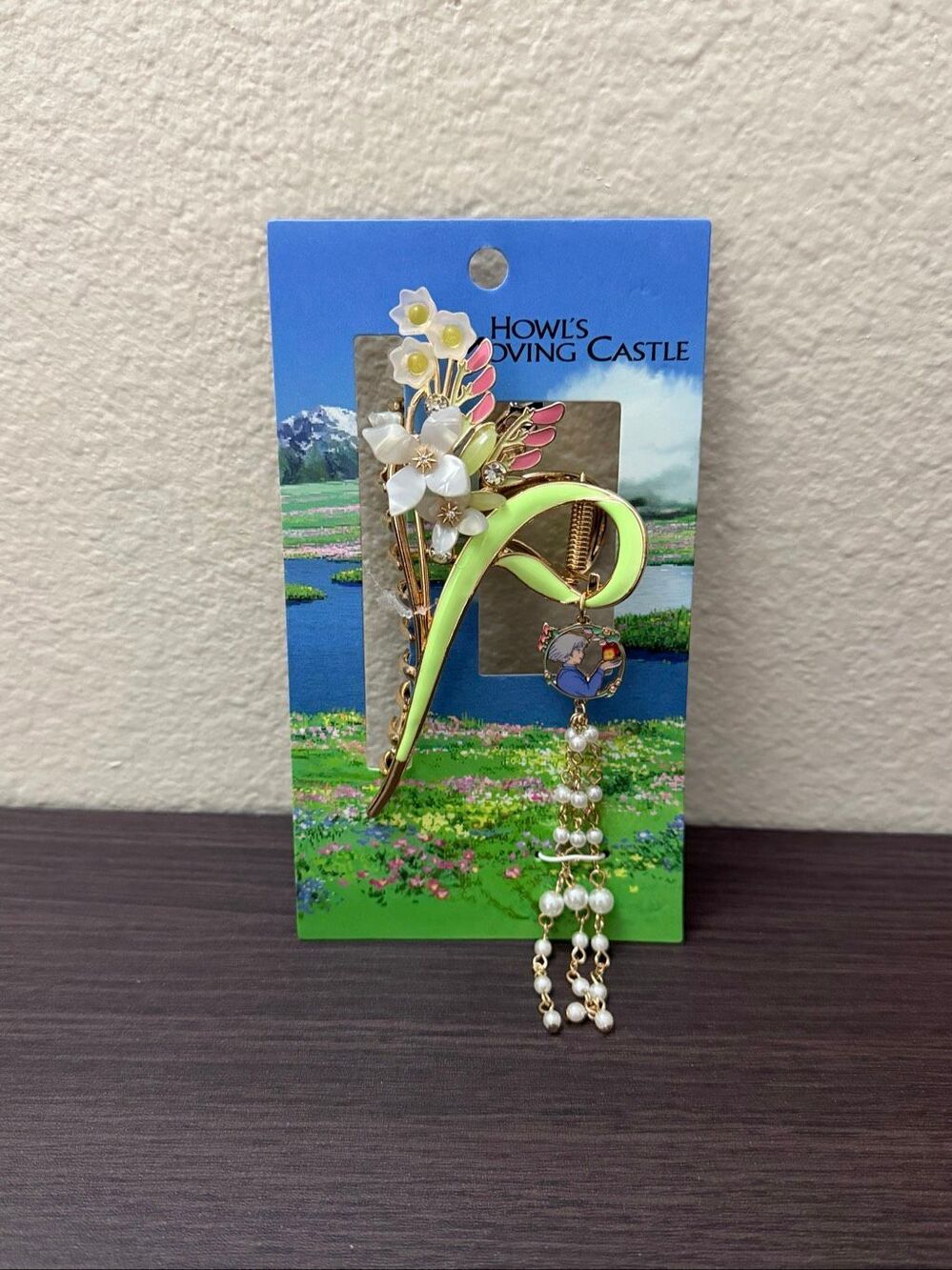 Studio Ghibli Howl's Moving Castle Sophie Floral Claw Hair Clip with Charm